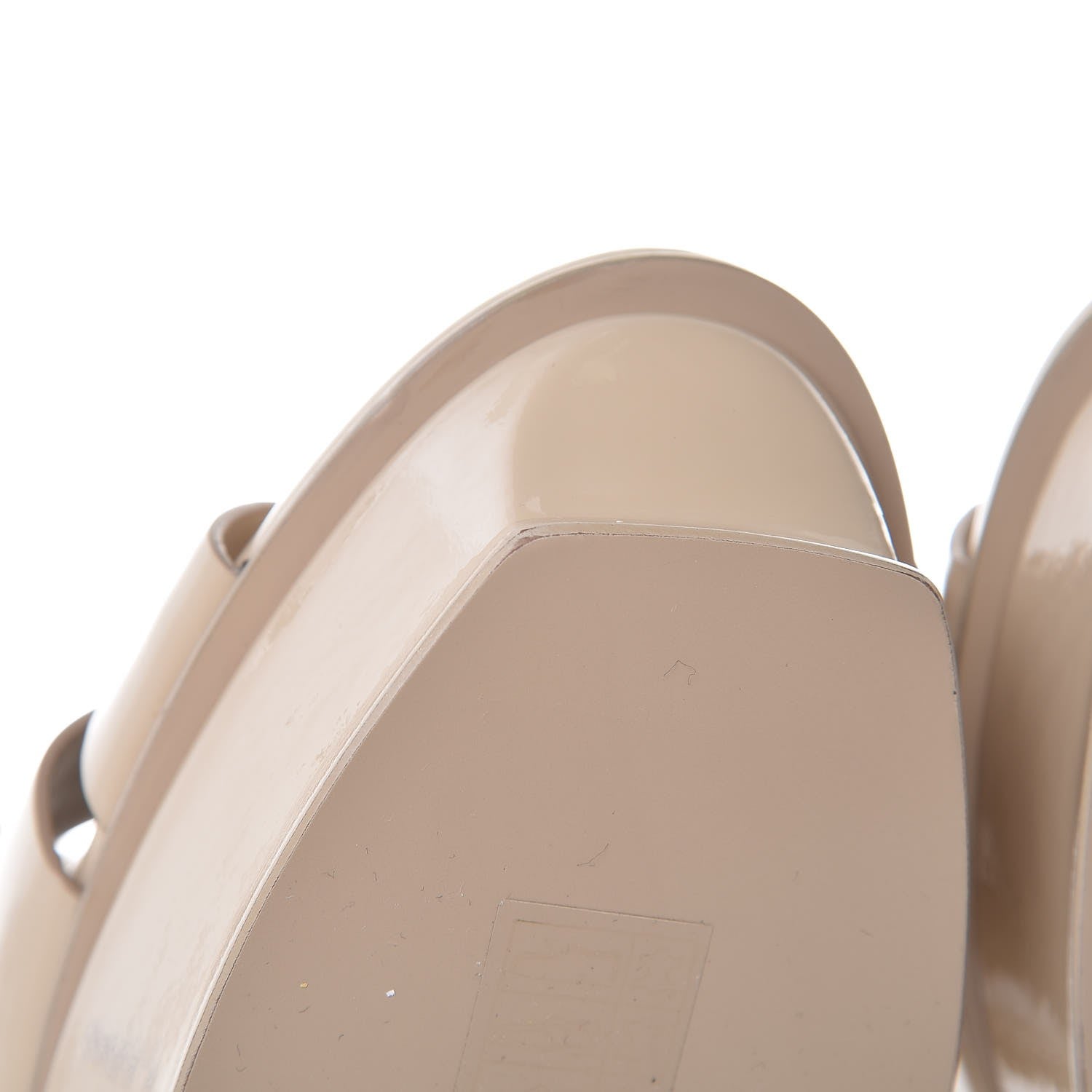 Saint Laurent Patent Tribute 105 Platform Sandals 41 Nude Powder 8 of 8