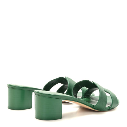 Hermes Epsom Oasis Sandals 37 Vert Cactus 4 of 9