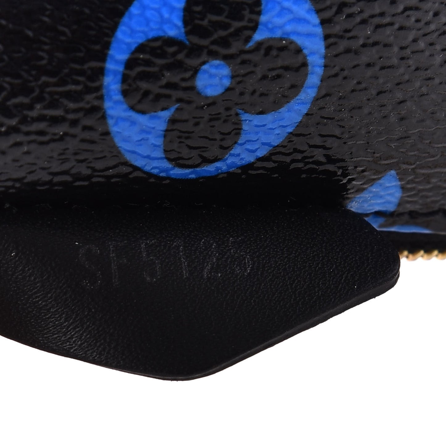 Colored Monogram Mini Pochette Accessories Blue Black