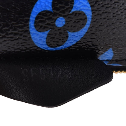 Louis Vuitton Colored Monogram Mini Pochette Accessories Blue Black 8 of 9