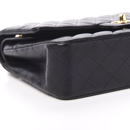 Chanel Lambskin Quilted Medium Double Flap Black 8 of 11