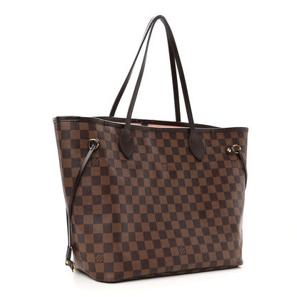 Louis Vuitton Damier Ebene Neo Neverfull MM Rose Ballerine 4 of 11