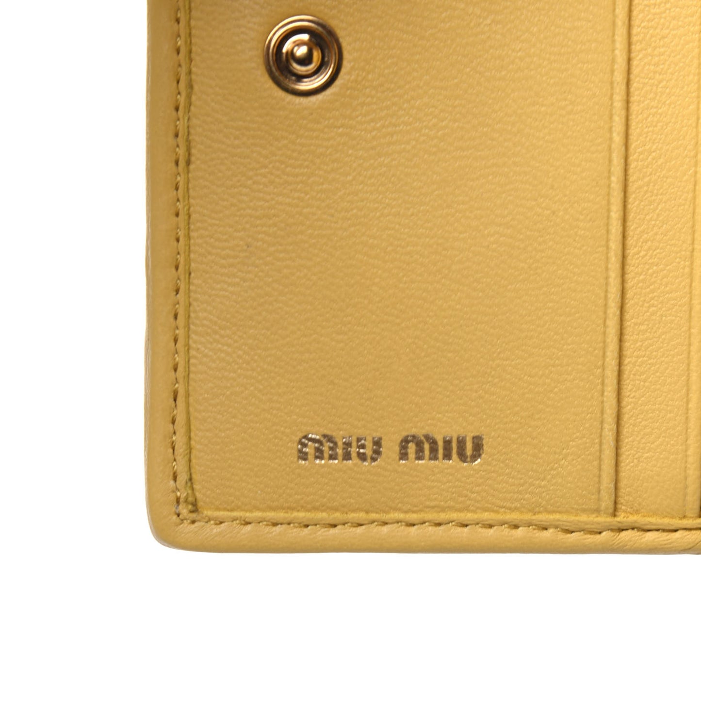 Nappa Matelasse Small Flap Wallet Ginestra