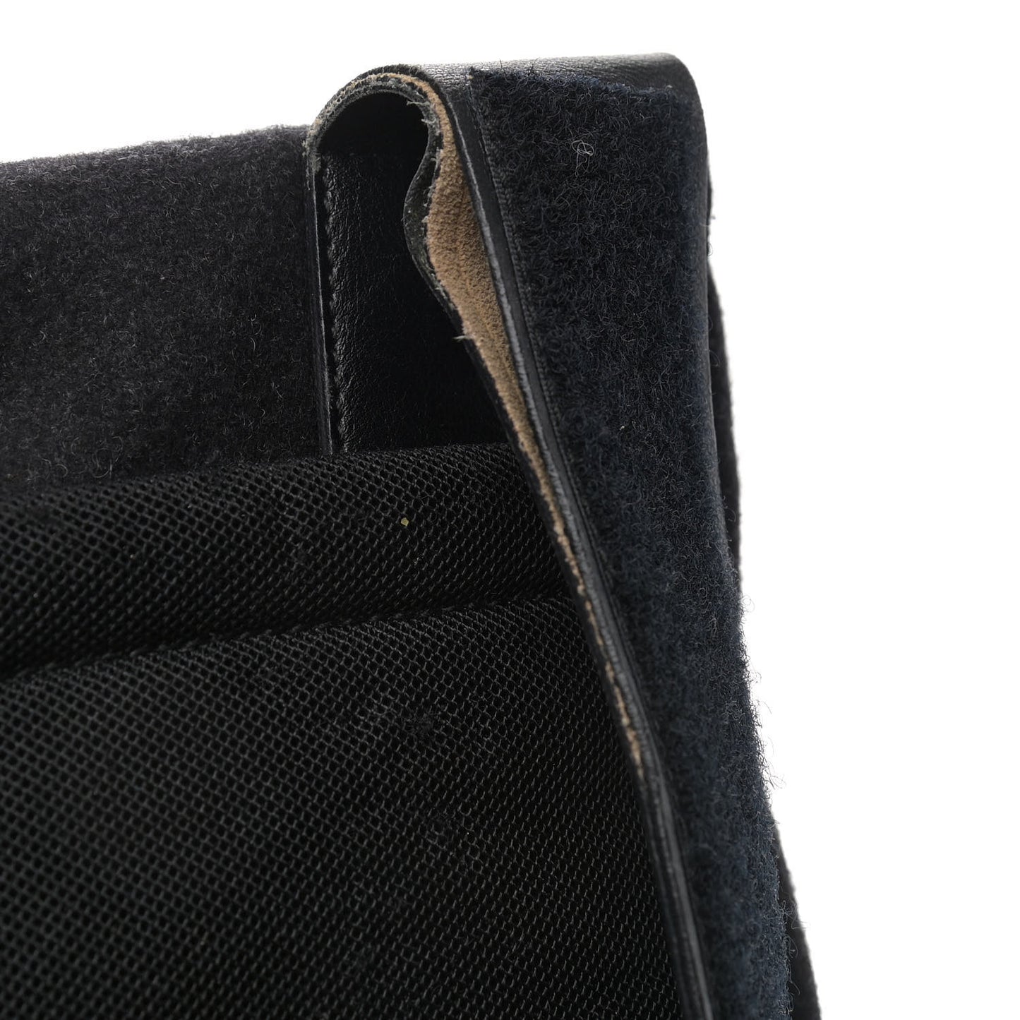 Wool Messenger Satchel Black