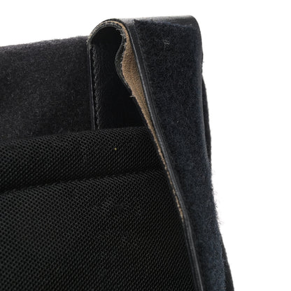 Prada Wool Messenger Satchel Black 12 of 12