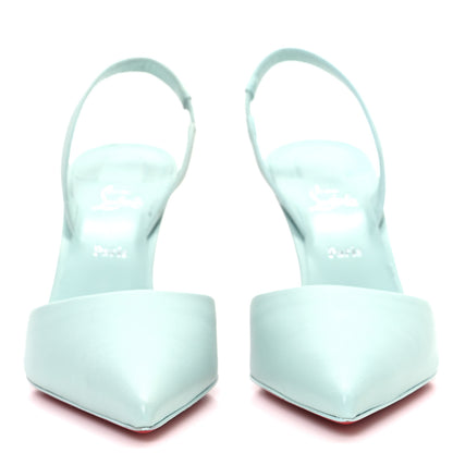 Christian Louboutin Nappa Apostropha 80 Slingback Pumps 38.5 Iceberg 3 of 10