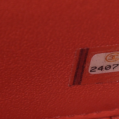 Chanel Caviar Quilted Medium CC Filigree Vanity Case Coral 7 of 8