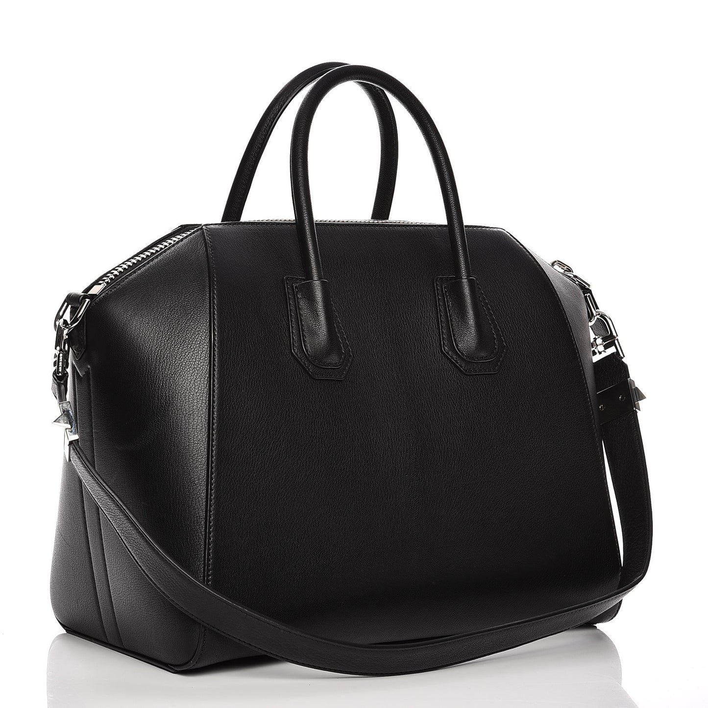 Sugar Goatskin Medium Antigona Black
