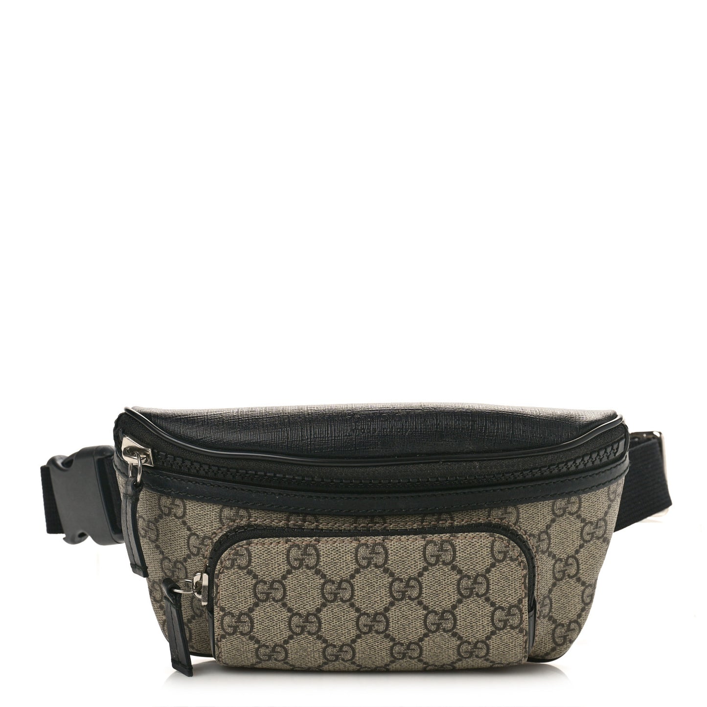 GG Supreme Monogram Belt Bag Black
