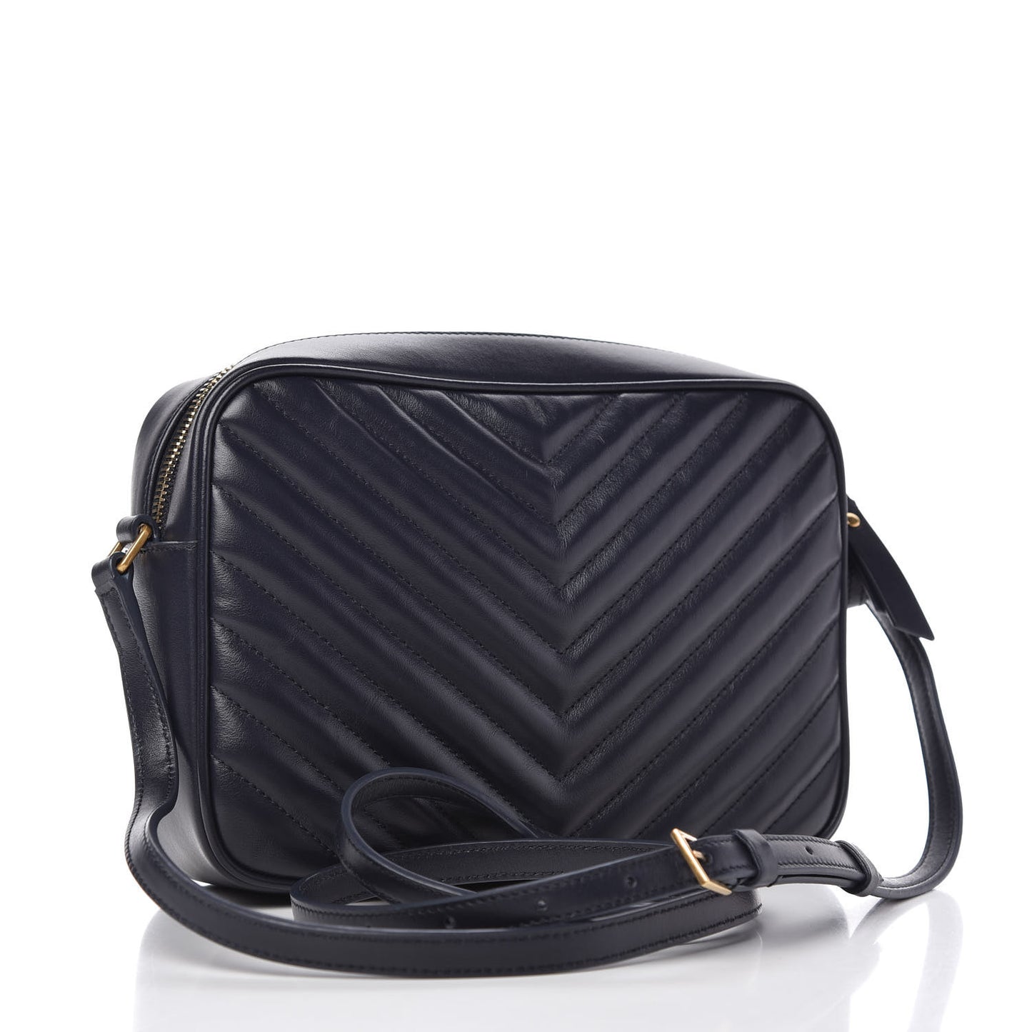 Calfskin Matelasse Monogram Lou Camera Bag Navy