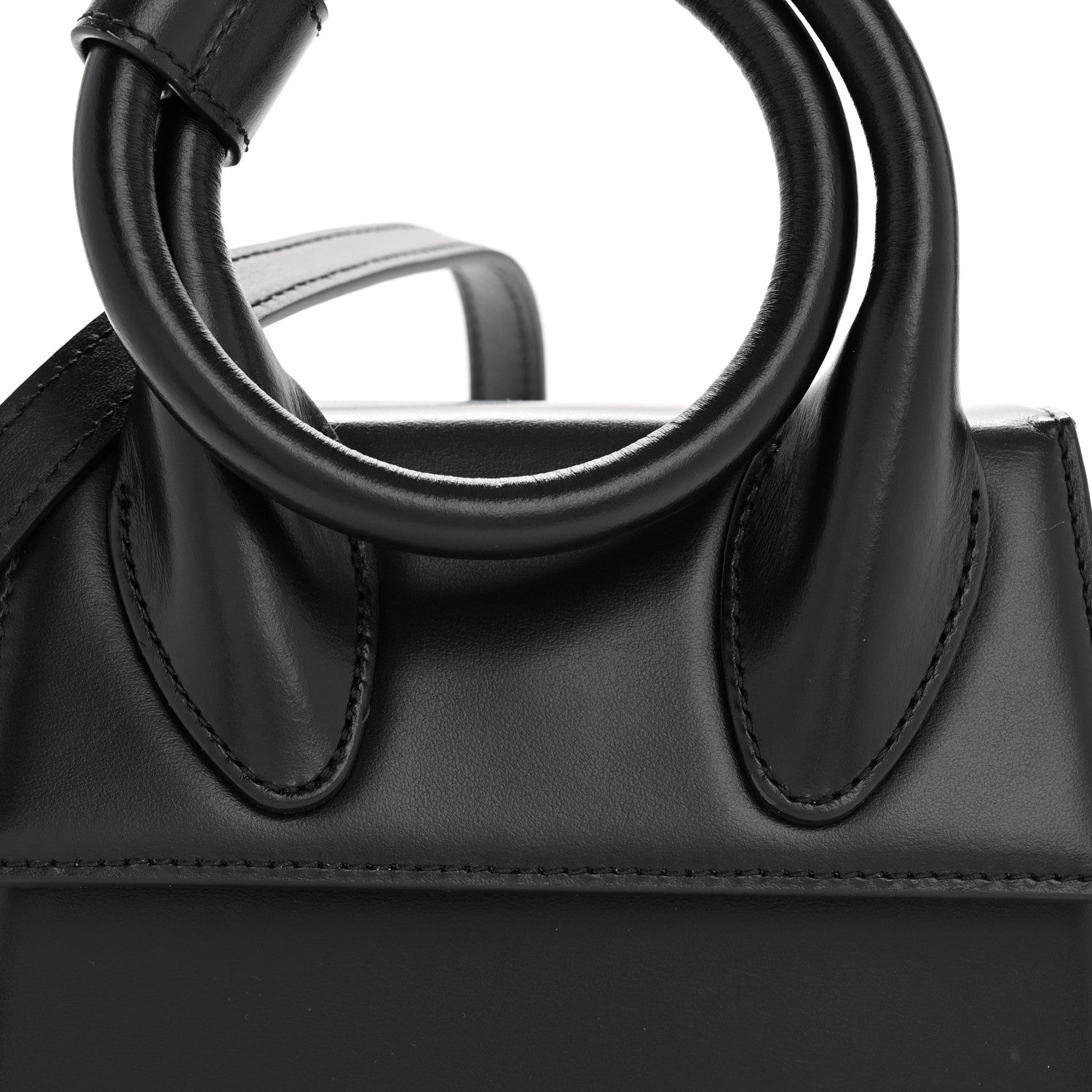 Jacquemus Smooth Calfskin Le Chiquito Noeud Black Black 7 of 10