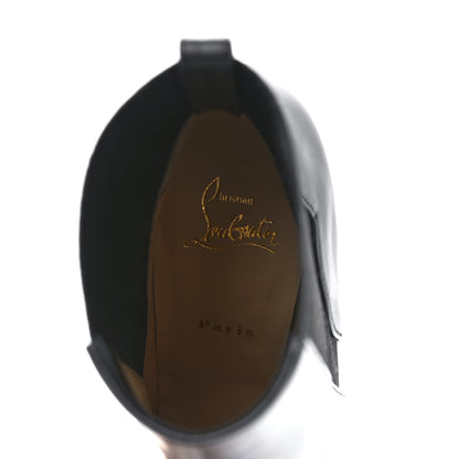 Christian Louboutin Calfskin Chelsea Chick 100 Stiletto Boots 38 Black 7 of 9