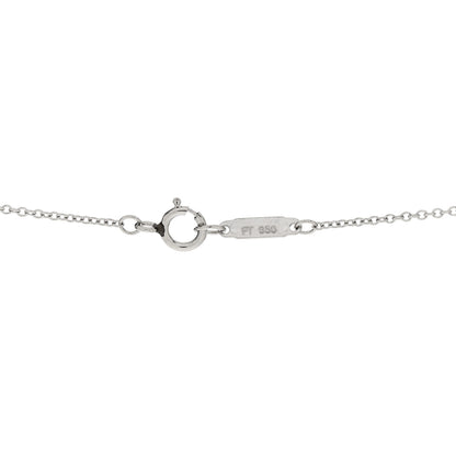 Tiffany Platinum Diamond Enchant Heart Pendant Necklace 5 of 6