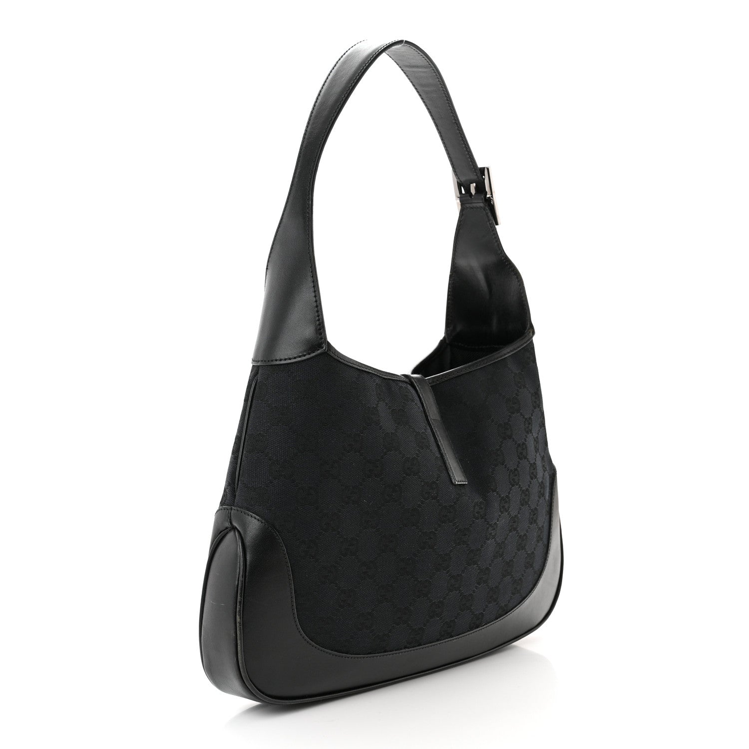 Gucci Monogram Small Jackie O Hobo Black 3 of 16