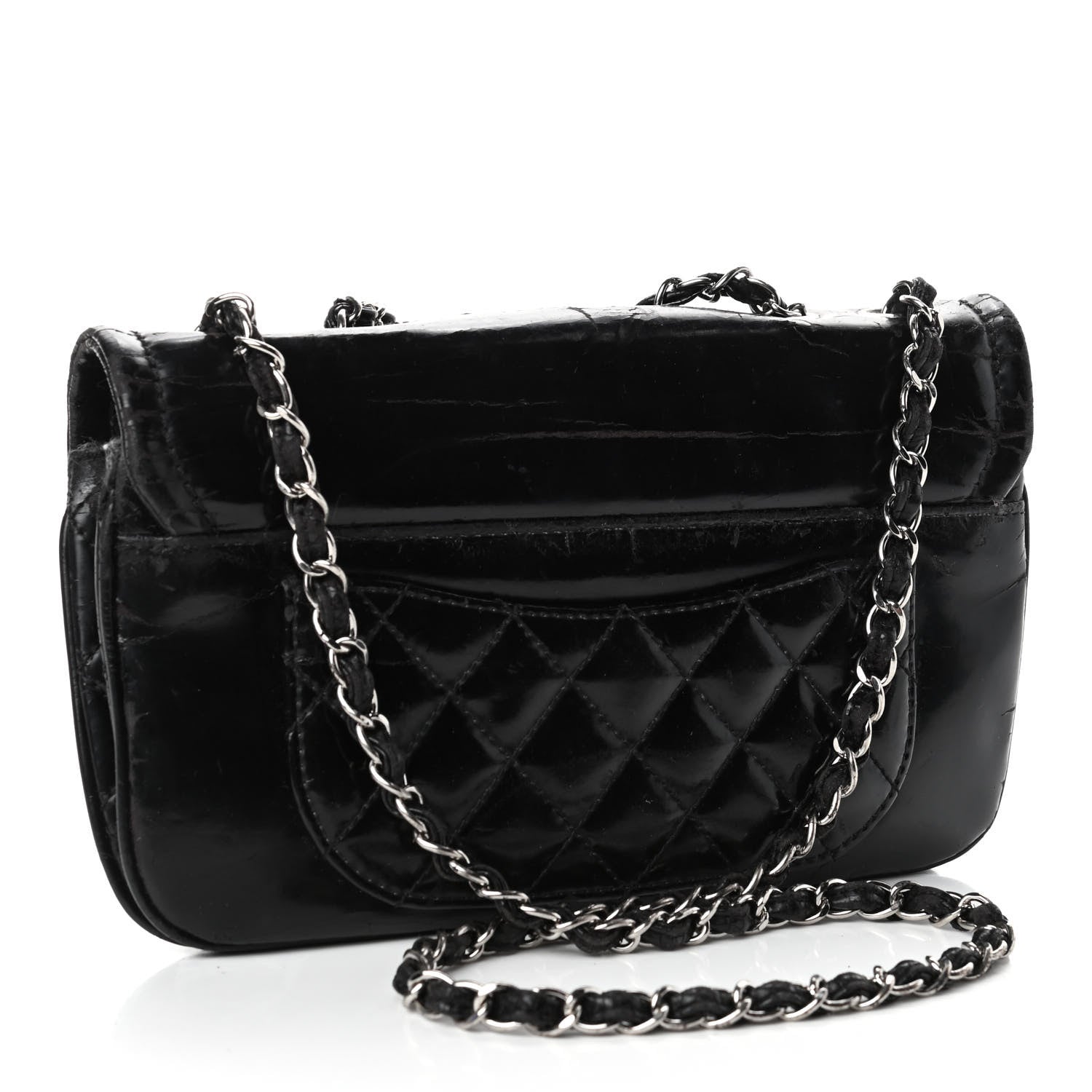 Chanel Vinyl Small Lipstick Flap Black 2 of 10