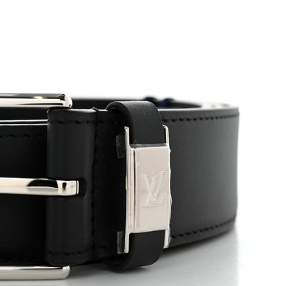 Louis Vuitton Calfskin Vendome 35mm Uniform Belt 100 40 Black 6 of 6