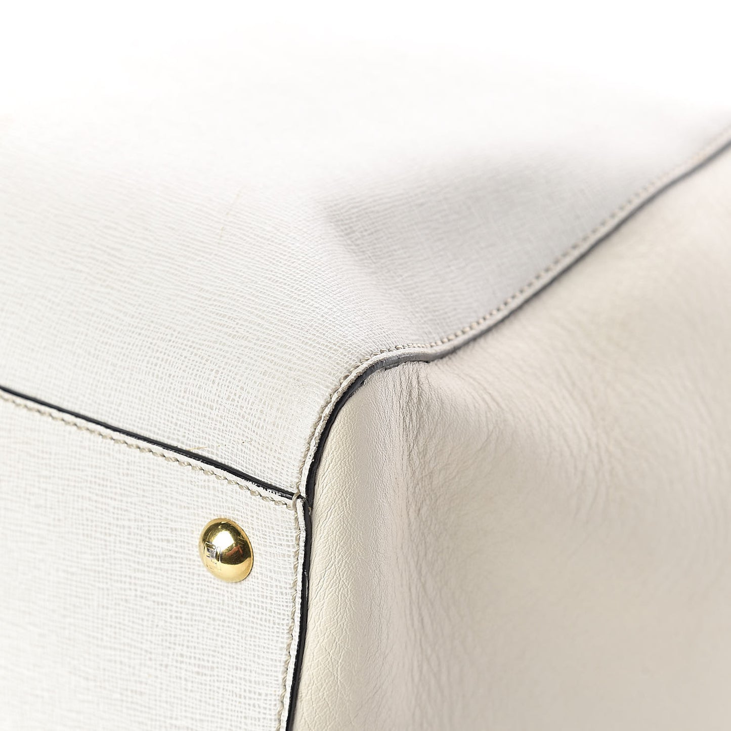 Vitello Elite Large 2Jours Tote Latte Bianco