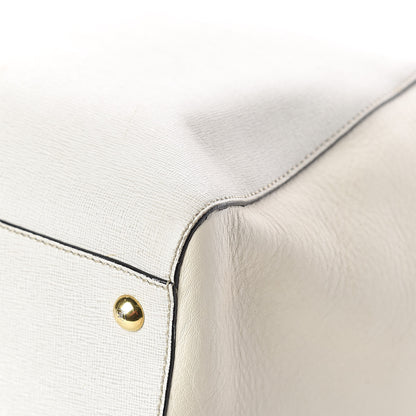 Fendi Vitello Elite Large 2Jours Tote Latte Bianco 11 of 15