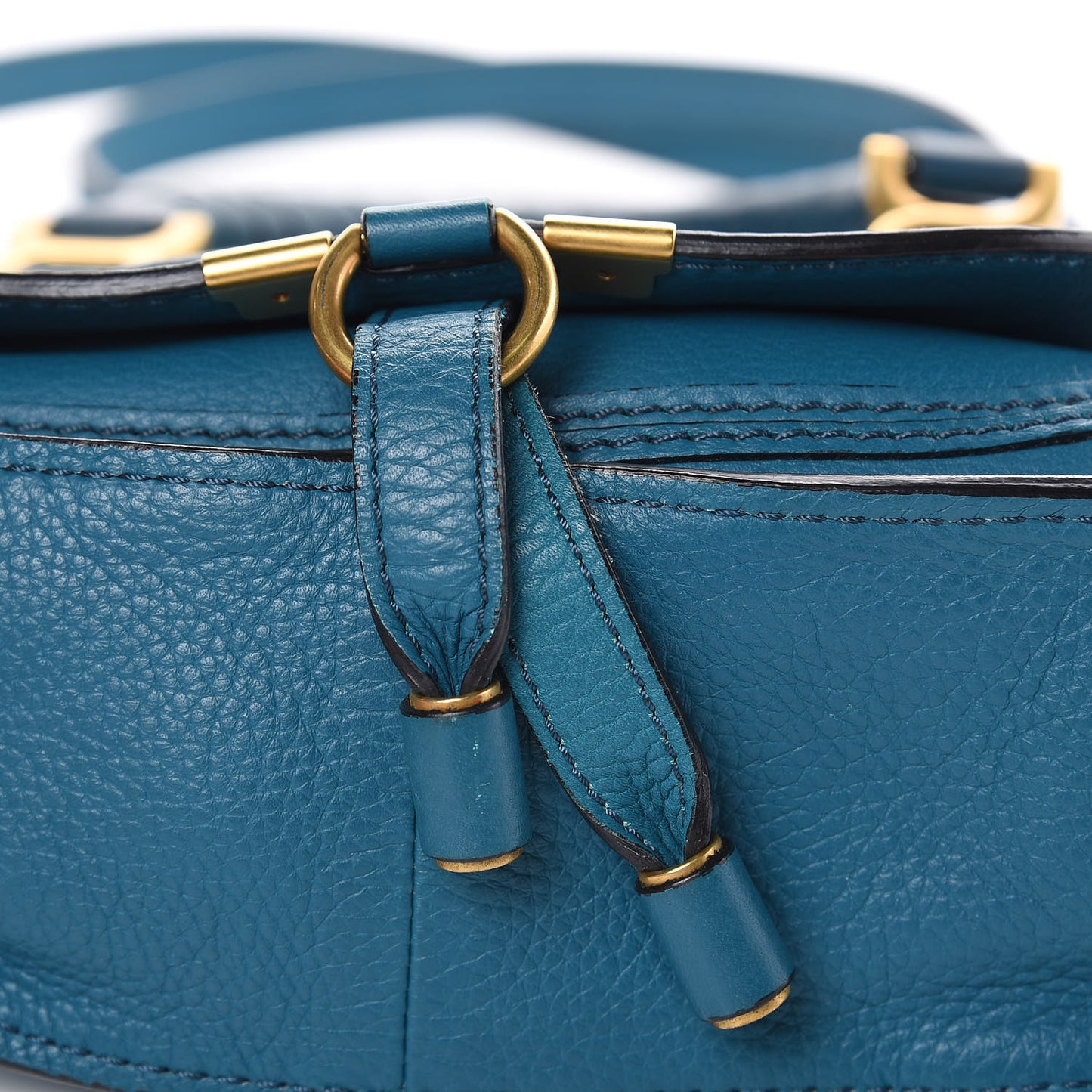 Calfskin Mini Marcie Satchel Laguna Blue