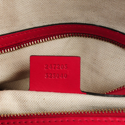 Gucci Monogram Medium Joy Boston Beige Red 7 of 7