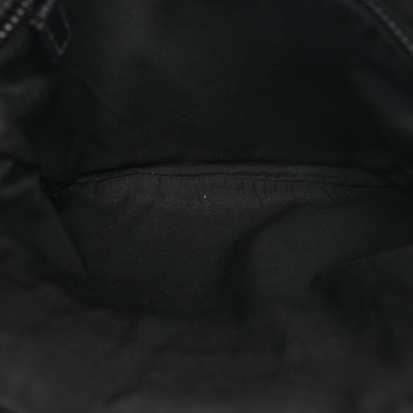 Nylon Monogram Small Flat Messenger Bag Black