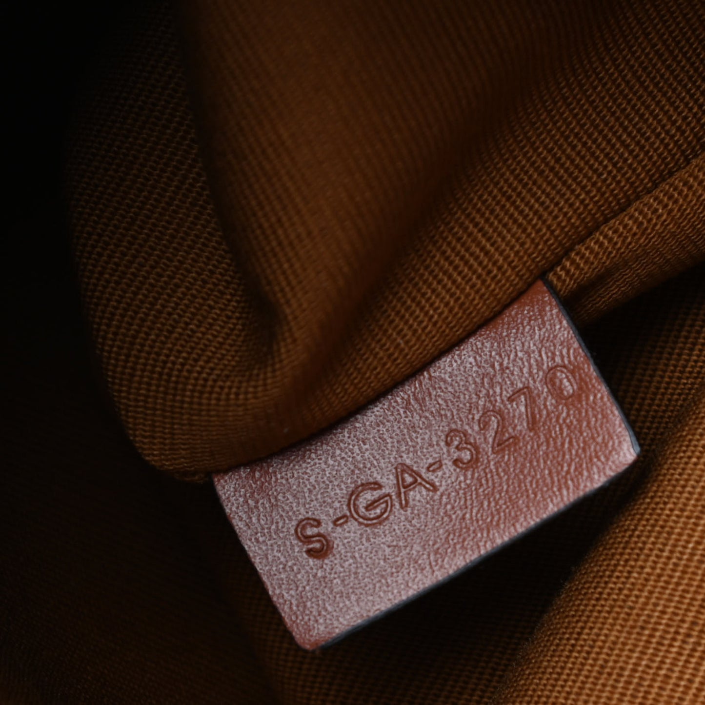Triomphe Canvas Calfskin Boston Bag Tan
