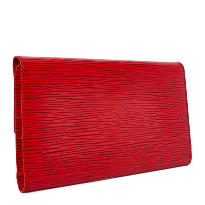 Louis Vuitton Epi Porte Tresor International Wallet Castillan Red 3 of 10
