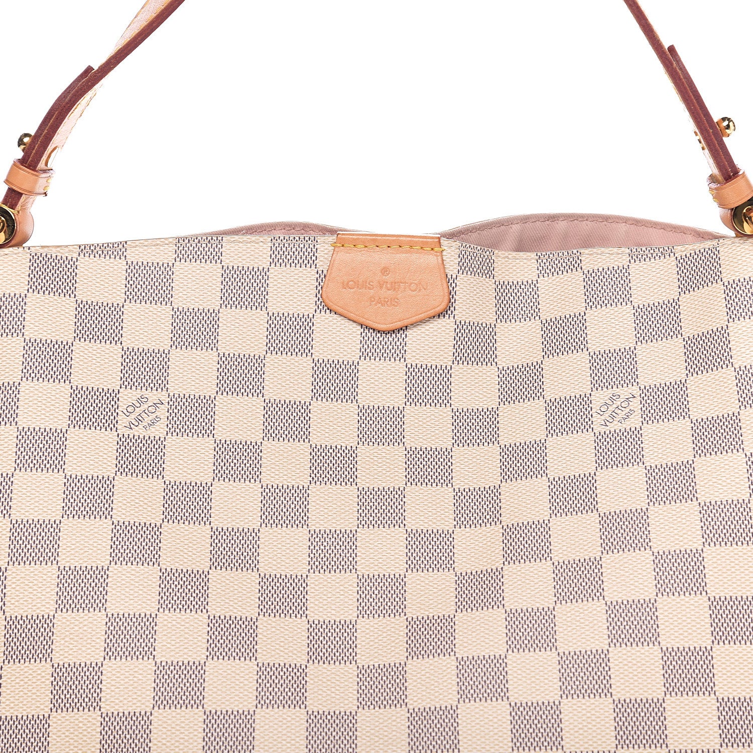 Louis Vuitton Damier Azur Graceful PM Rose Ballerine 7 of 10