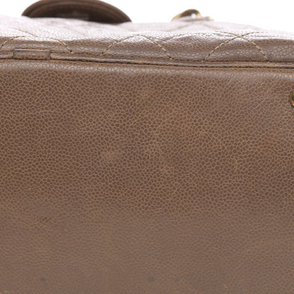 Chanel Crumpled Grained Calfskin Shiva Bowler Beige 10 of 18
