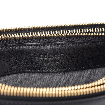 Celine Lambskin Large Trio Crossbody Bag Black 8 of 9