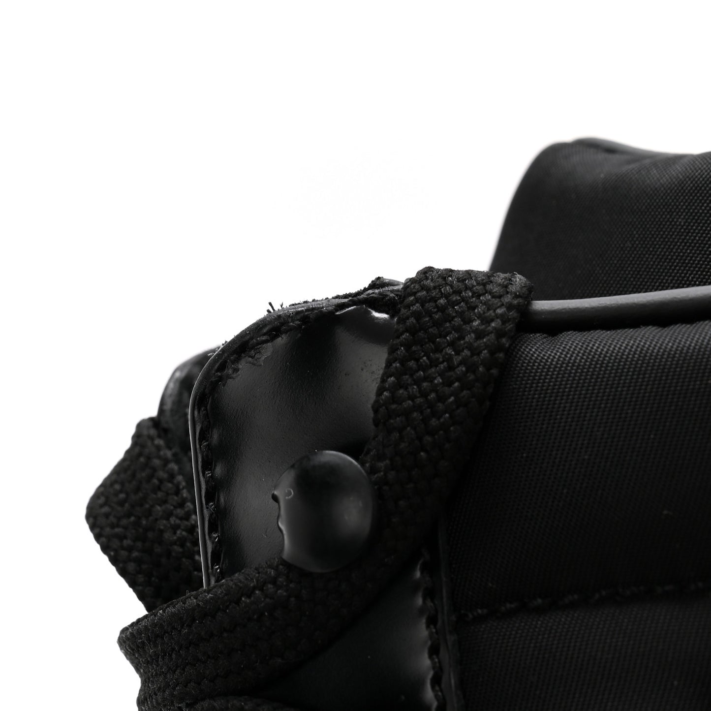 Spazzolato Re-Nylon Metal Triangle Logo 110mm Ankle Boots 40 Black