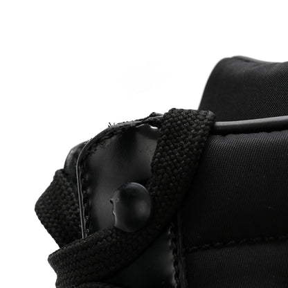 Prada Spazzolato Re-Nylon Metal Triangle Logo 110mm Ankle Boots 40 Black 12 of 14