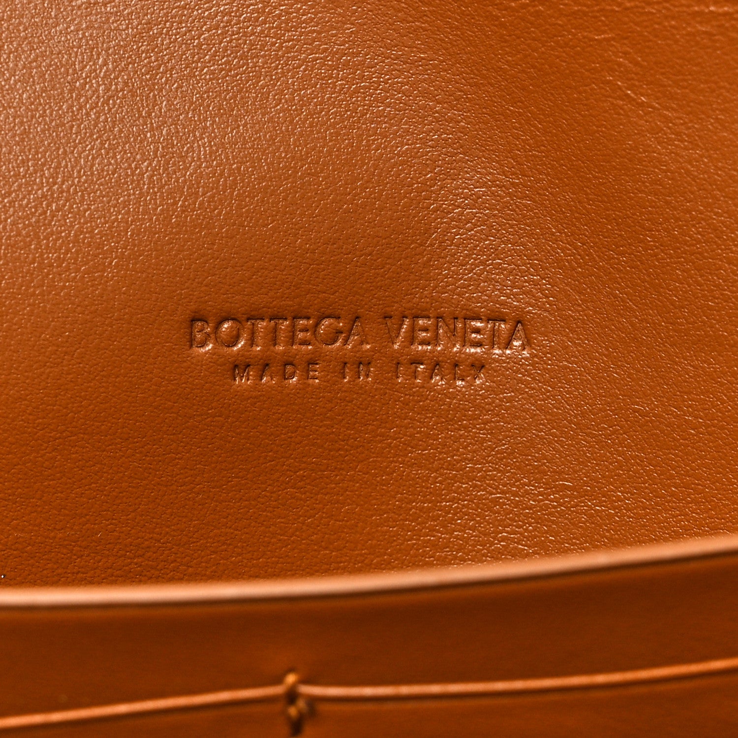Bottega Veneta Nappa Intrecciato Long Andiamo Top Handle Clutch Cognac 6 of 7