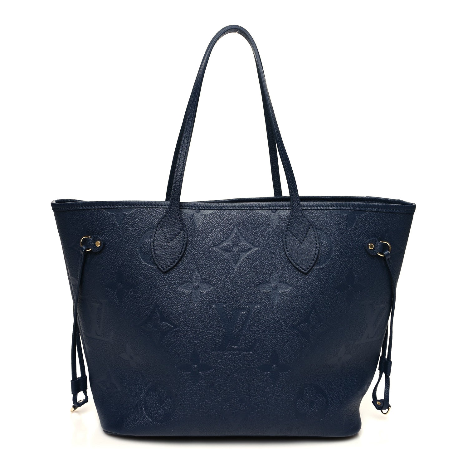 Louis Vuitton Empreinte Monogram Giant Neverfull MM Navy 3 of 11