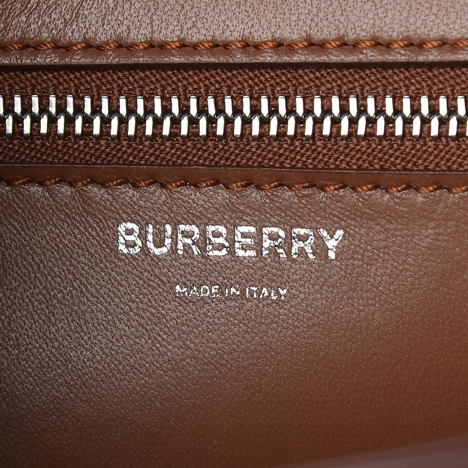 Burberry Calfskin Small TB Bag Malt Brown 6 of 9