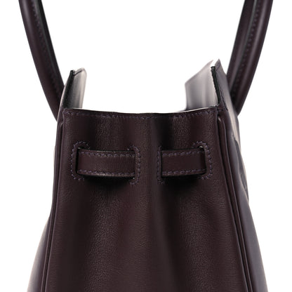 Hermes Swift Birkin Shadow 25 Rouge Sellier 15 of 27