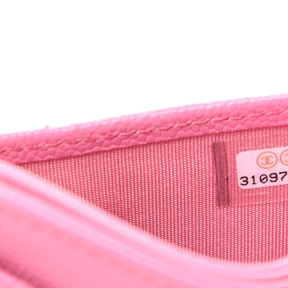 Chanel Caviar Quilted Card Holder Pink 8 of 9