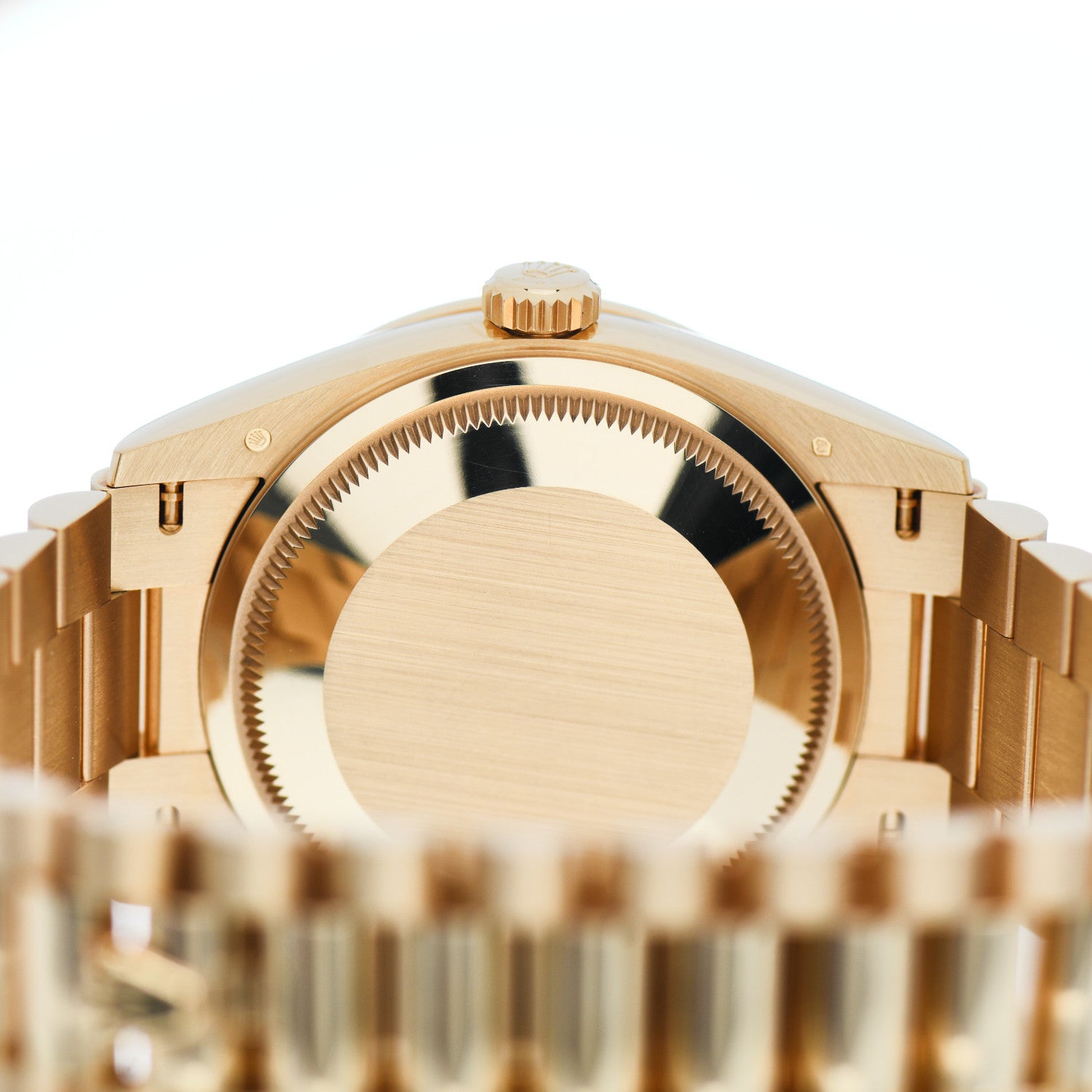 Rolex 18K Yellow Gold Diamond 36mm Oyster Perpetual Day-Date President Watch Chocolate 128348RBR 4 of 5