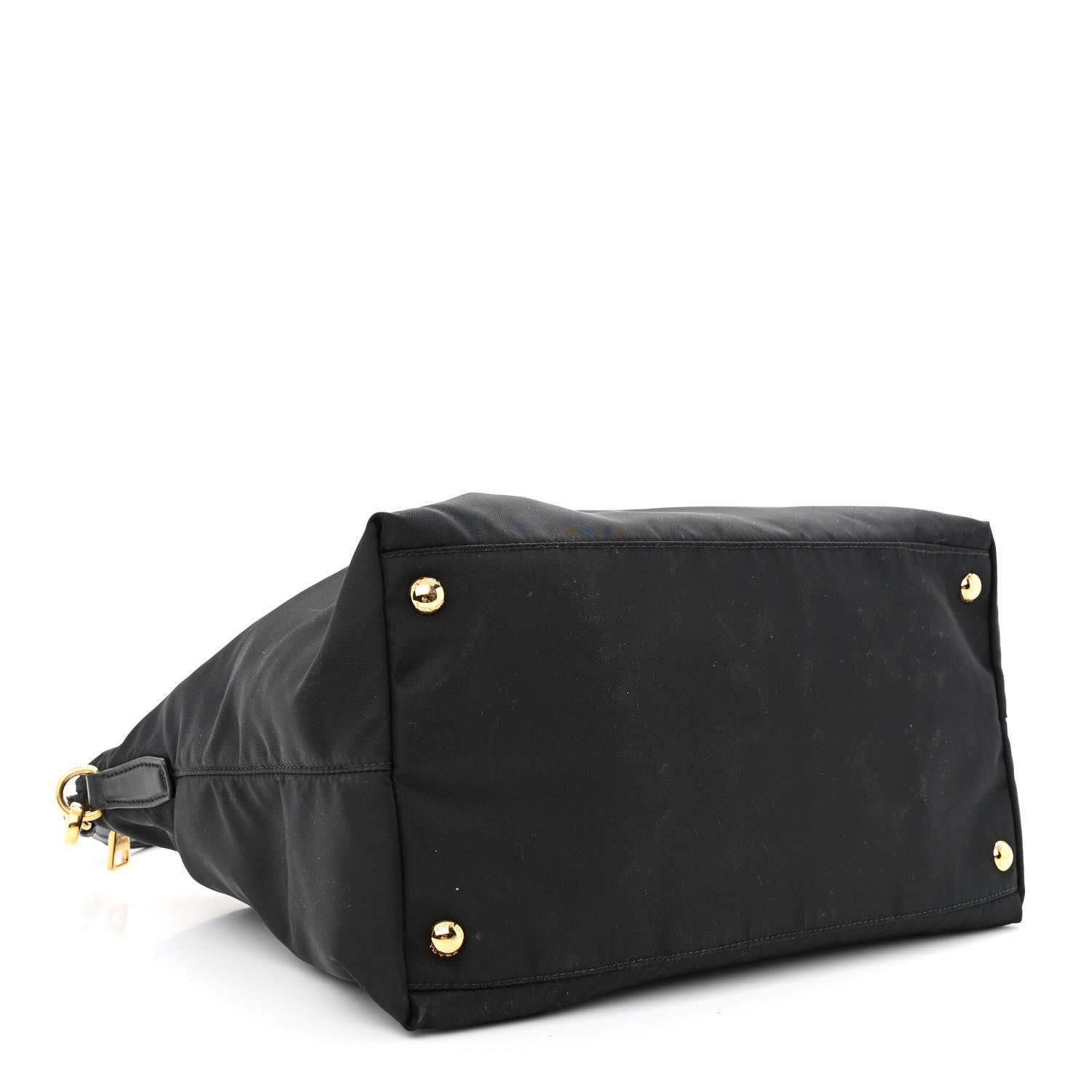 Prada Tessuto Nylon Saffiano Tote Black 4 of 12