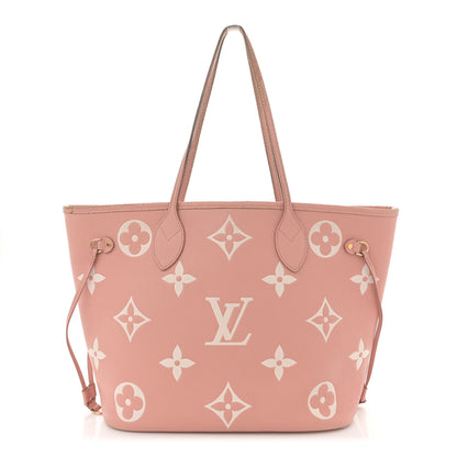 Louis Vuitton Empreinte Monogram Giant Neverfull MM Trianon Pink Cream 1 of 17