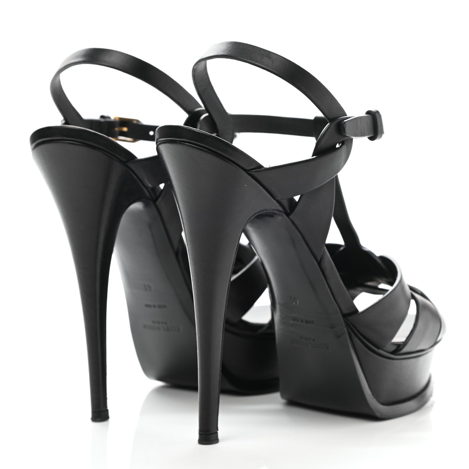 Saint Laurent Patent Tribute 105 Platform Sandals 41 Black 4 of 11