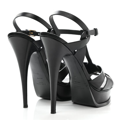 Saint Laurent Patent Tribute 105 Platform Sandals 41 Black 4 of 11