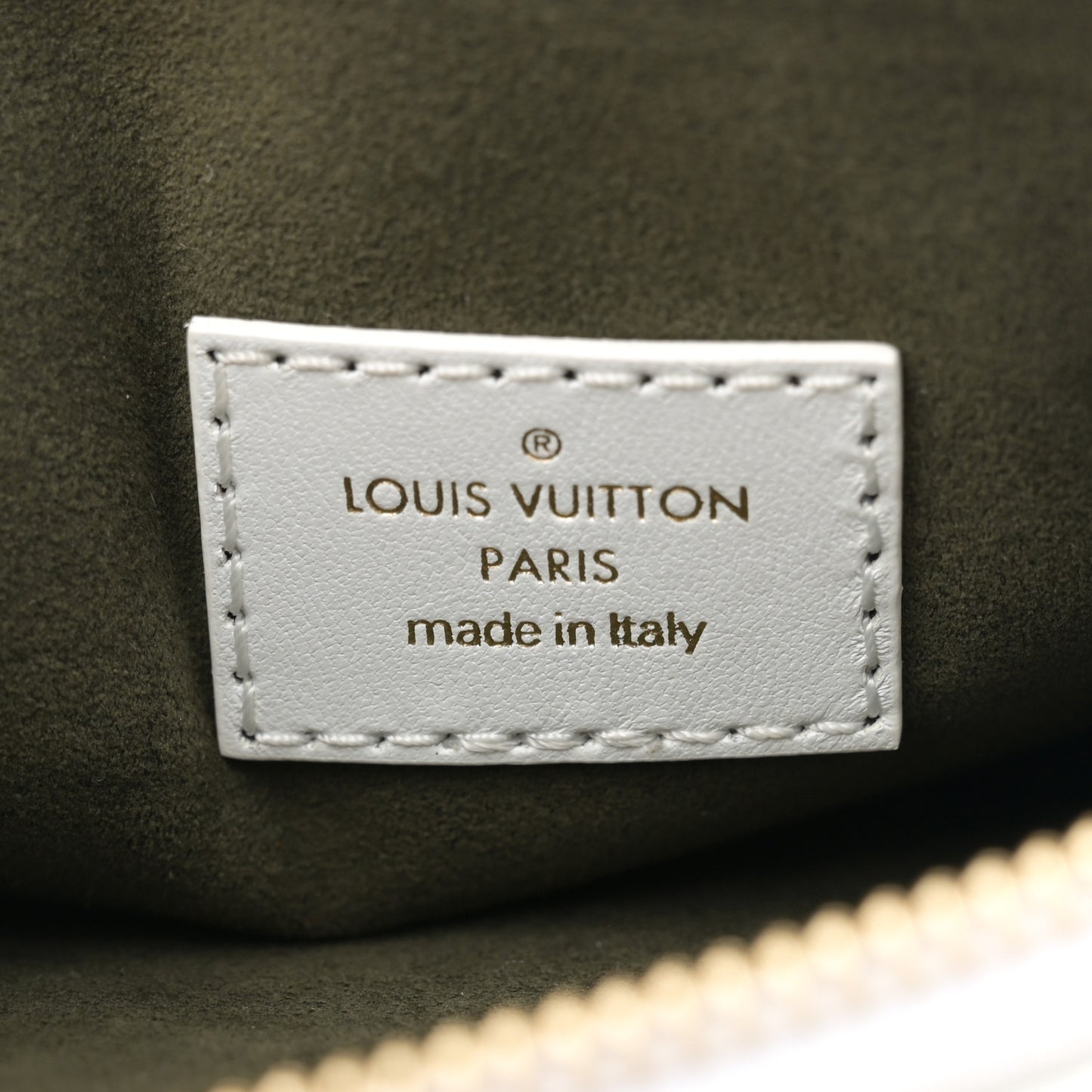 Lambskin Embossed Monogram Coussin BB White