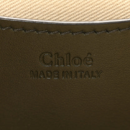 Chloe Calfskin Suede Large Tess Bag Deep Forest 6 of 14