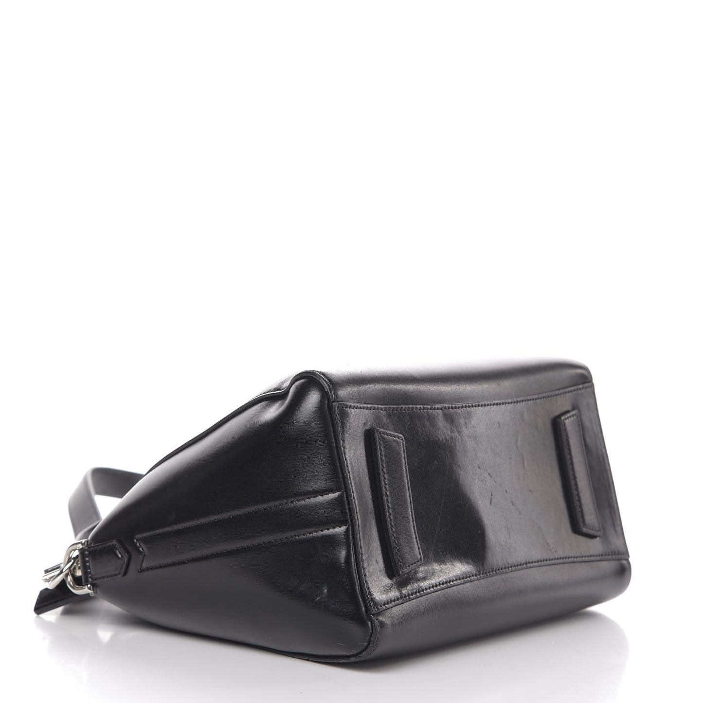 Shiny Lord Calfskin Small Antigona Black