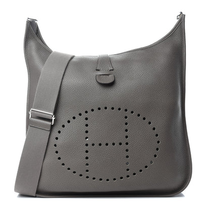 Hermes Taurillon Clemence Evelyne III TGM Etain 1 of 10