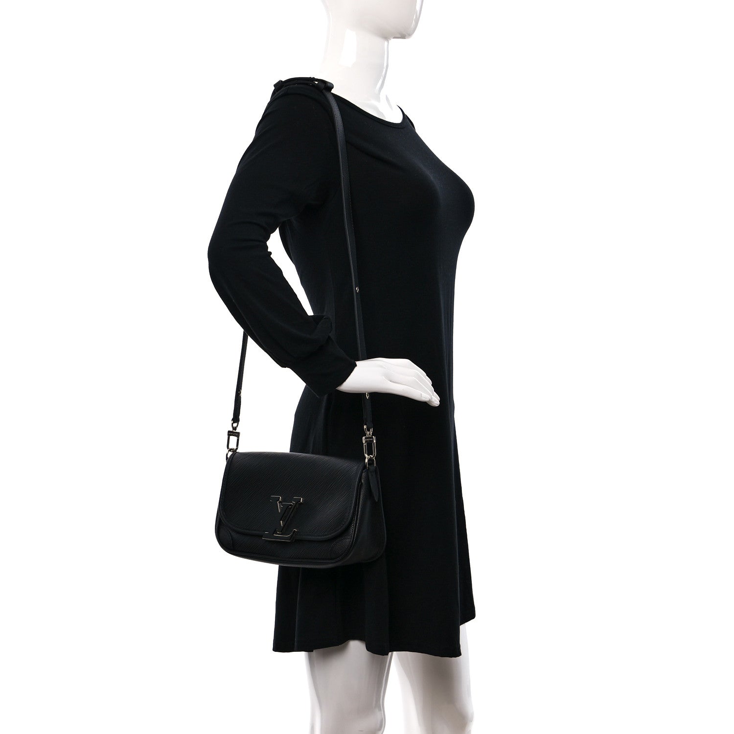 Louis Vuitton Epi Buci Crossbody Black 2 of 11