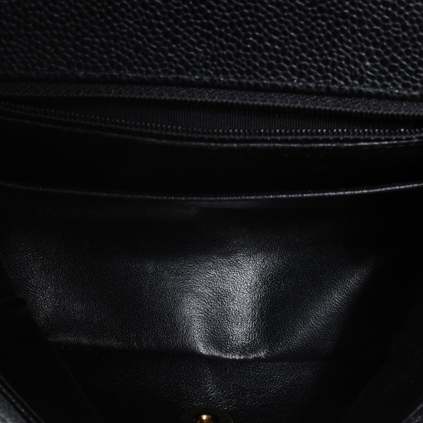 Caviar Quilted Mini Flap Black