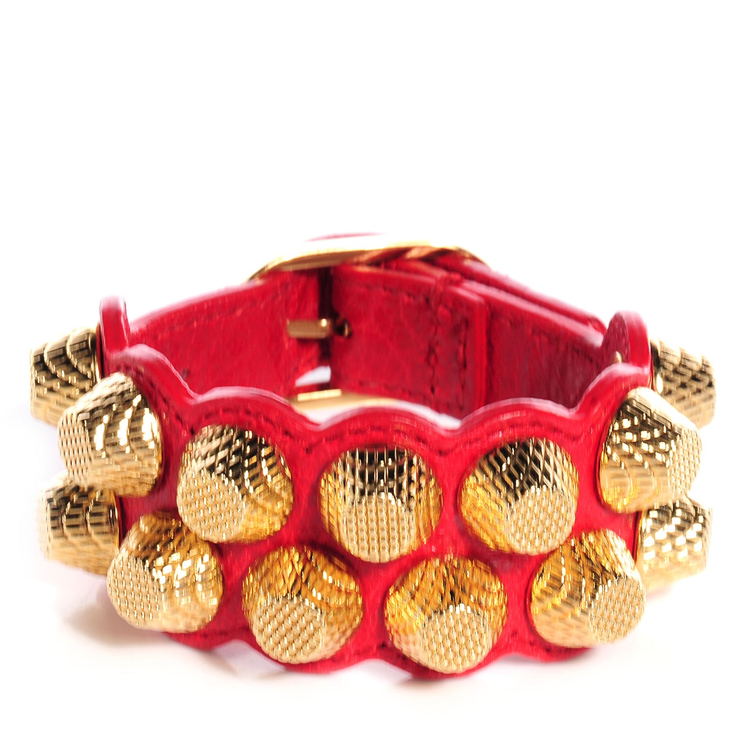 Agneau Arena Giant Gold Bracelet Rouge Cardinal