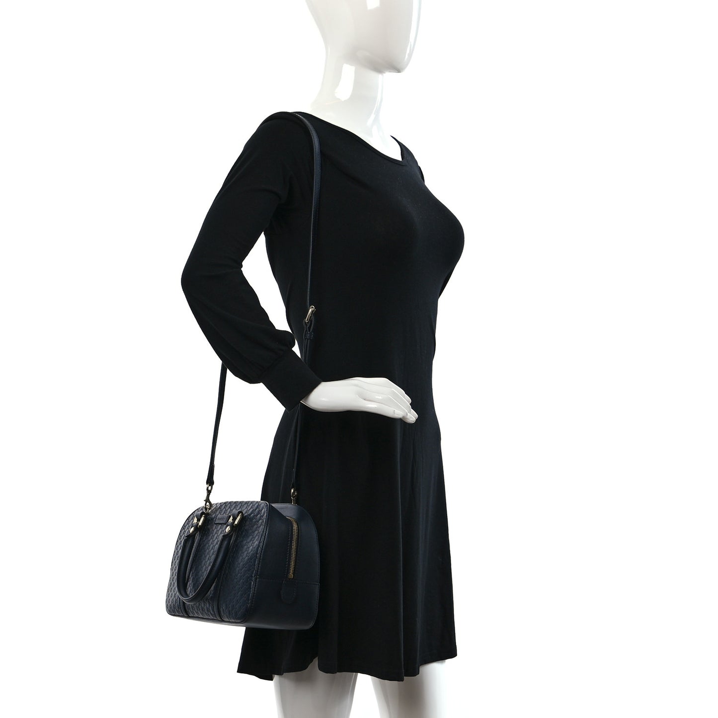 Microguccissima Medium Crossbody Bag Blue